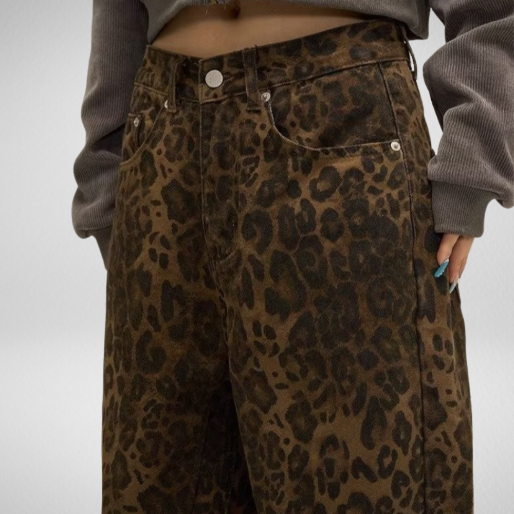 Zoë Luipaard Jeans